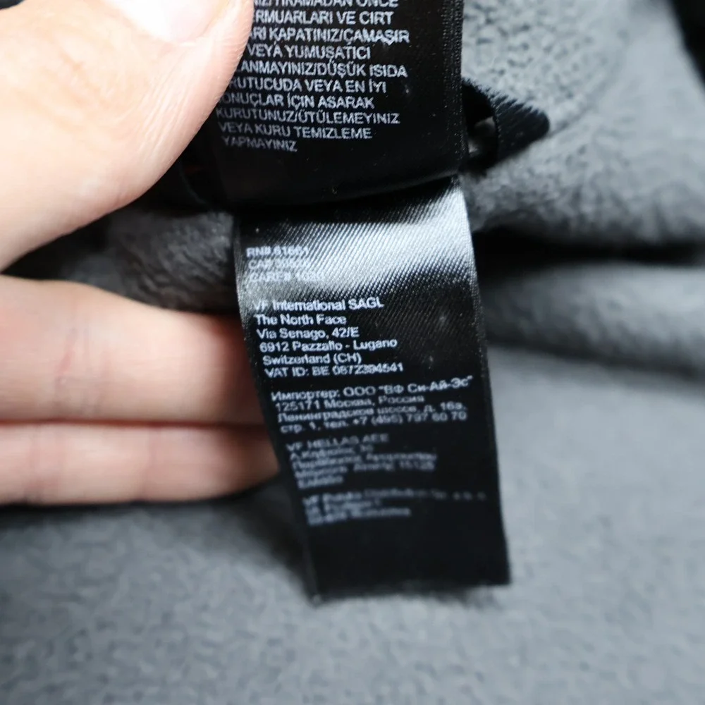 North Face Jacket Boys Large Black Denali Polartec Fleece Recycled Outdoor Fall‎